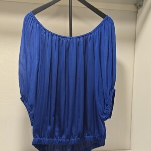 Elegant Blue Women's Top